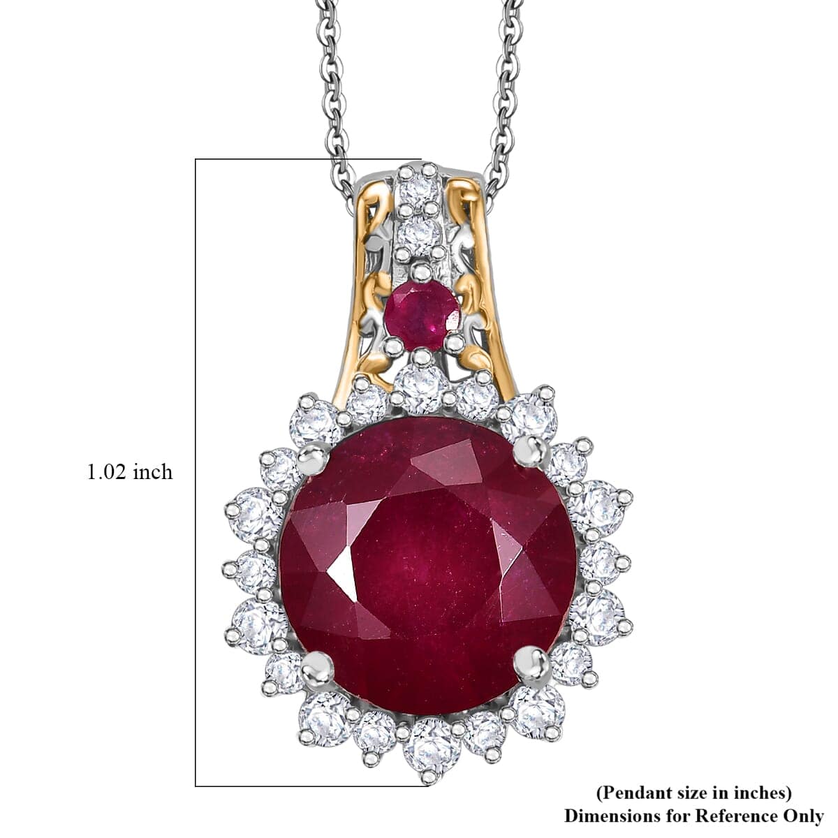 Niassa Ruby Halo Necklace β A Crystal for Drive & Direction
