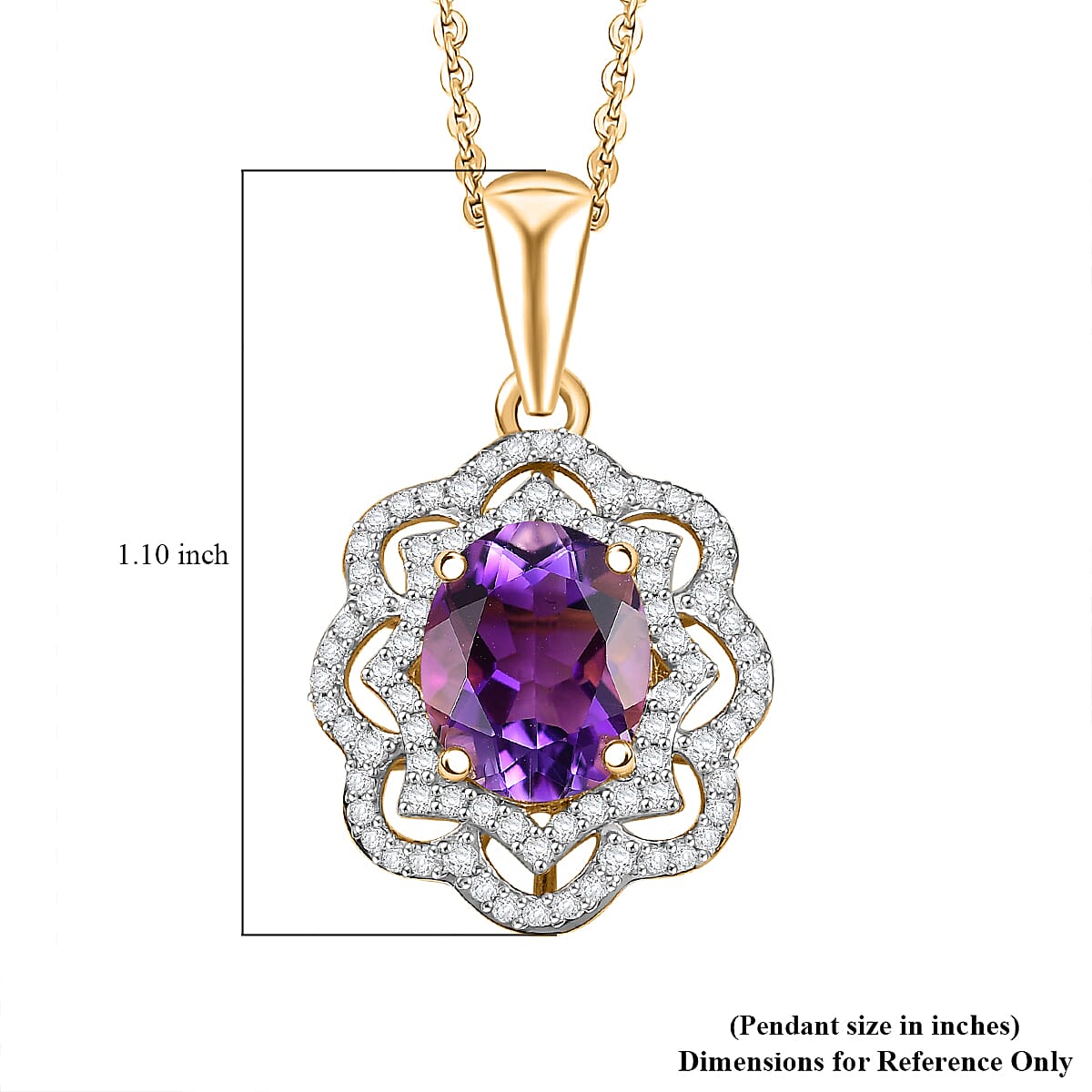 Stellar Blossom Moroccan Amethyst Necklace — Radiant Love & Celestial Elegance