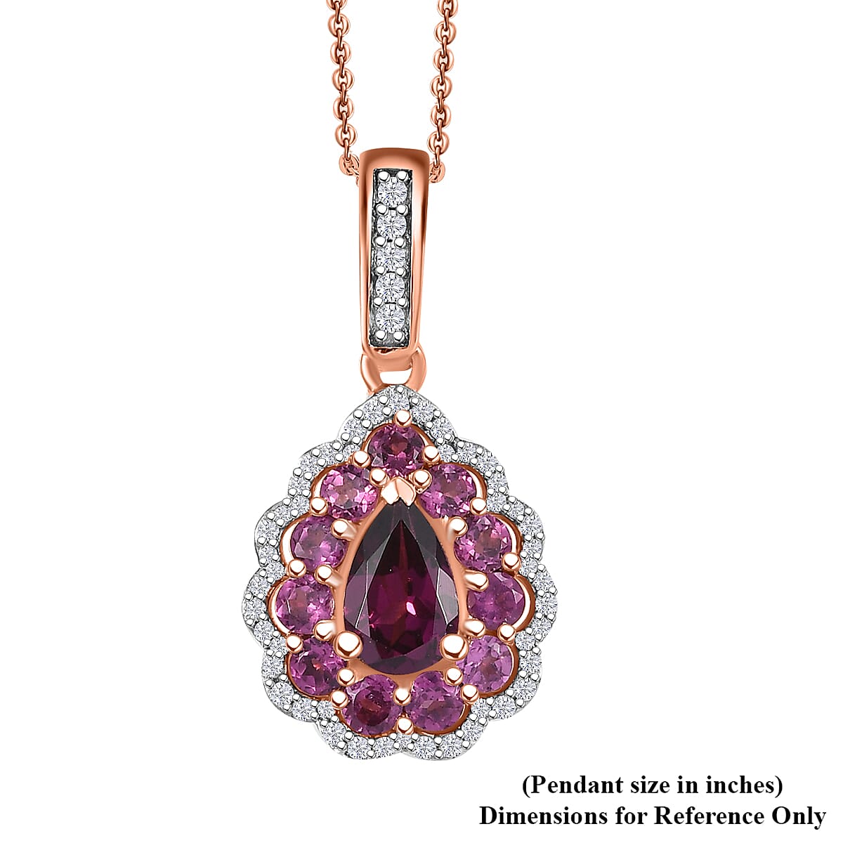 Crown Teardrop Radiant Ember Garnet Pendant — Passion, Warmth & Inner Strength