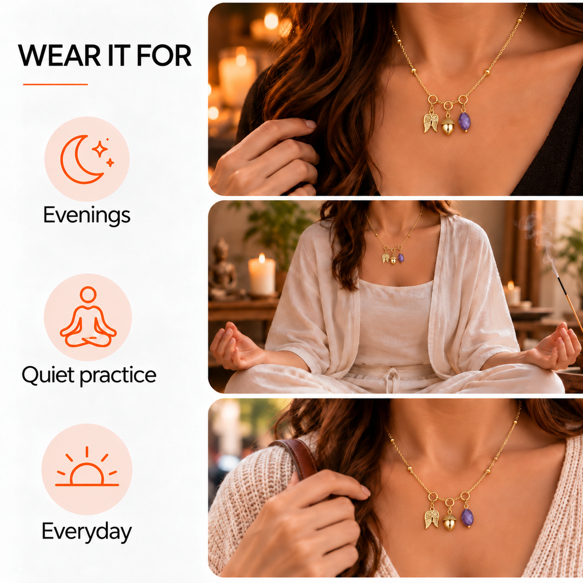 Gratitude Charm Set – Notice the Good & Worry Less
