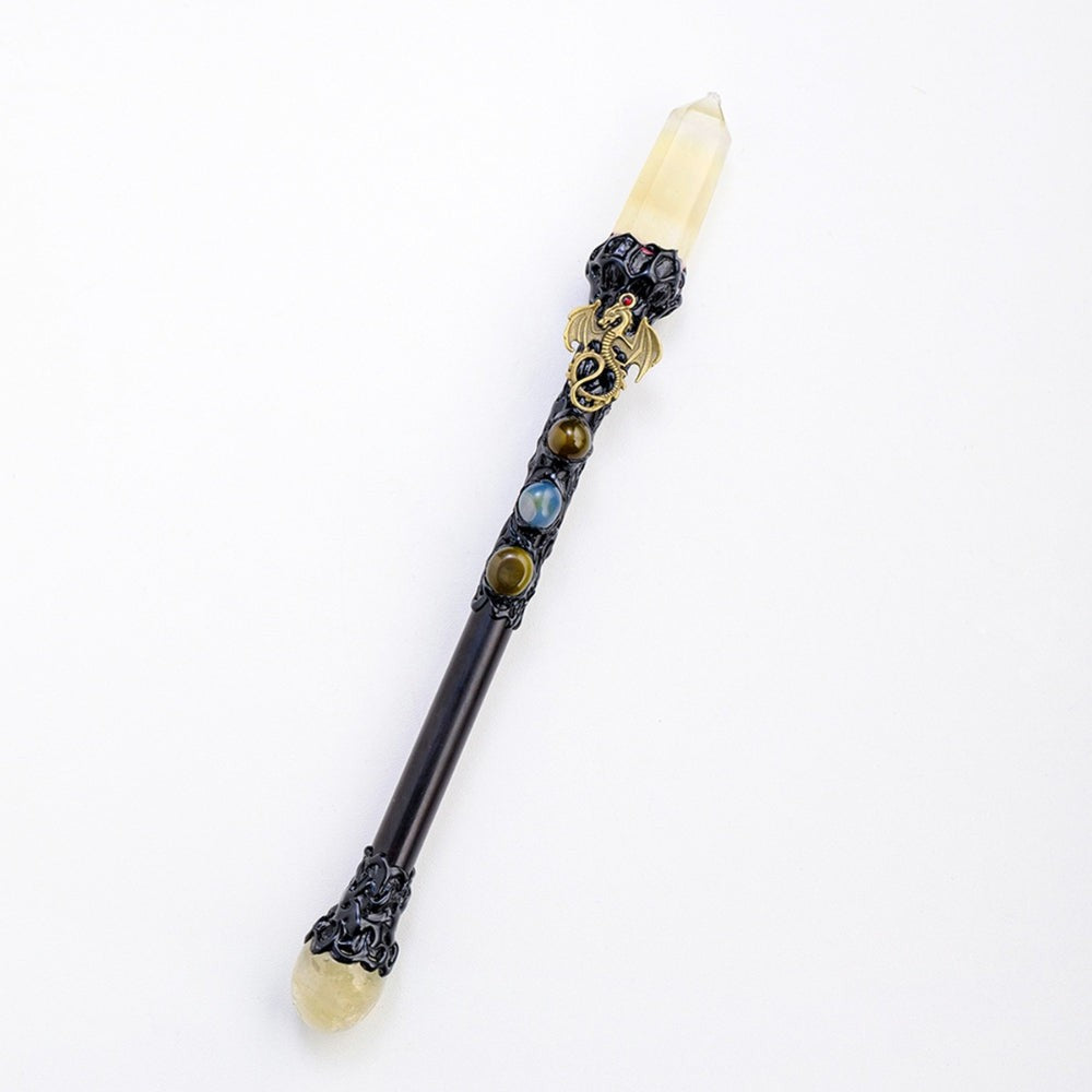 Natural Crystal Point Witchcraft Wand