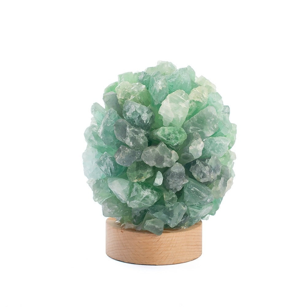 Natural Green Aventurine Crystal Table Lamp
