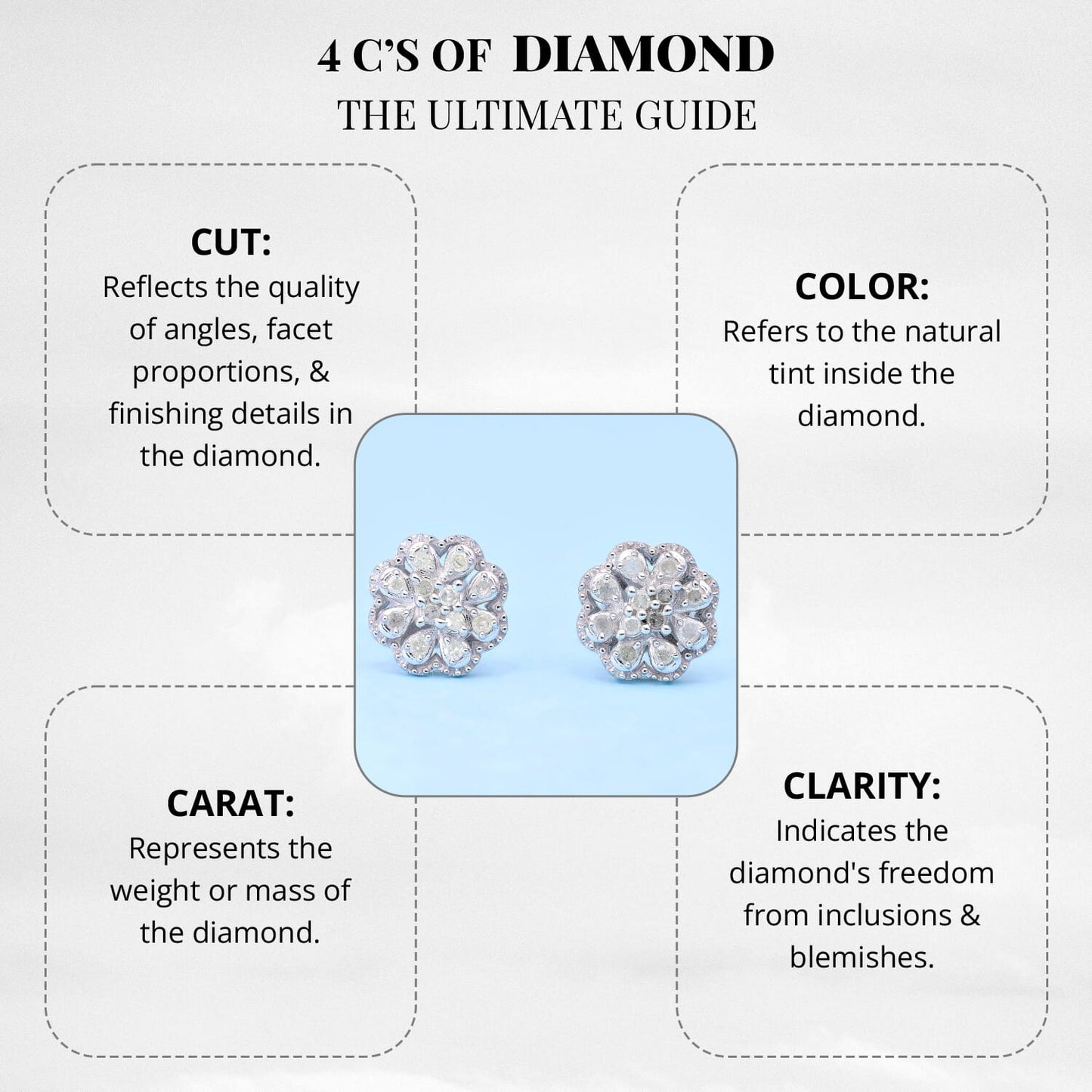 Flower Diamond Earrings β Bloom Into Your Best Version