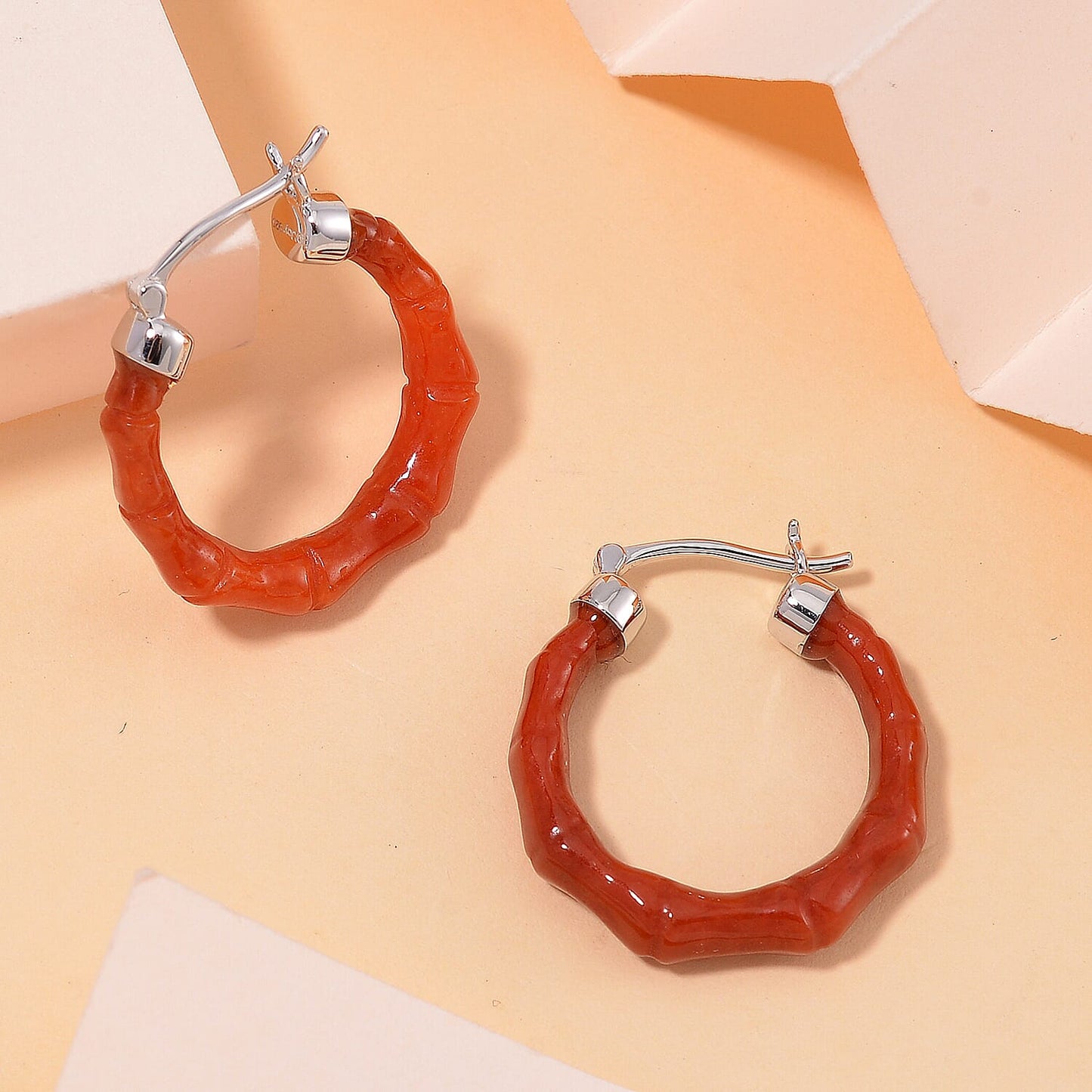Jade Hoop Earrings โ Colorful Elegance in Every Pair