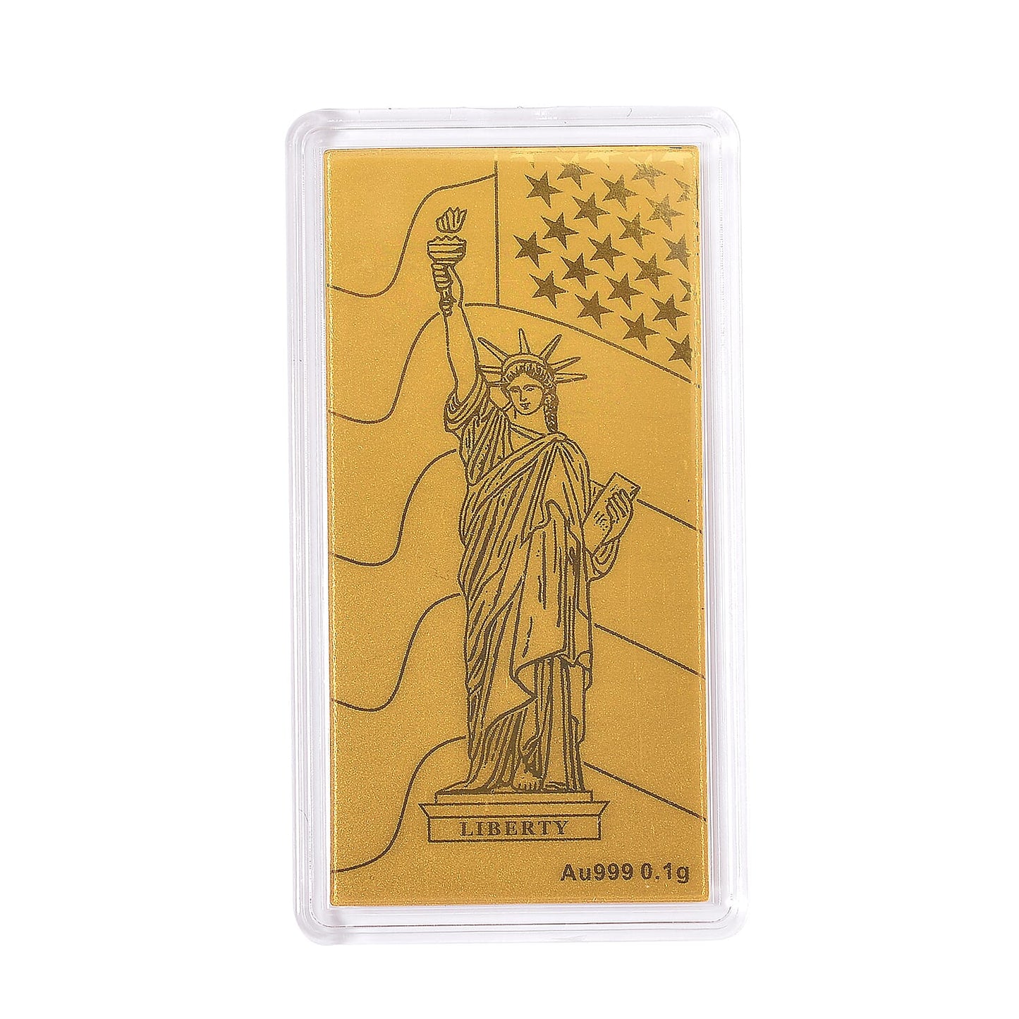 24K Gold Emboss Sheet Collection – Dragon Twins, Elephant & Statue of Liberty (100mg)