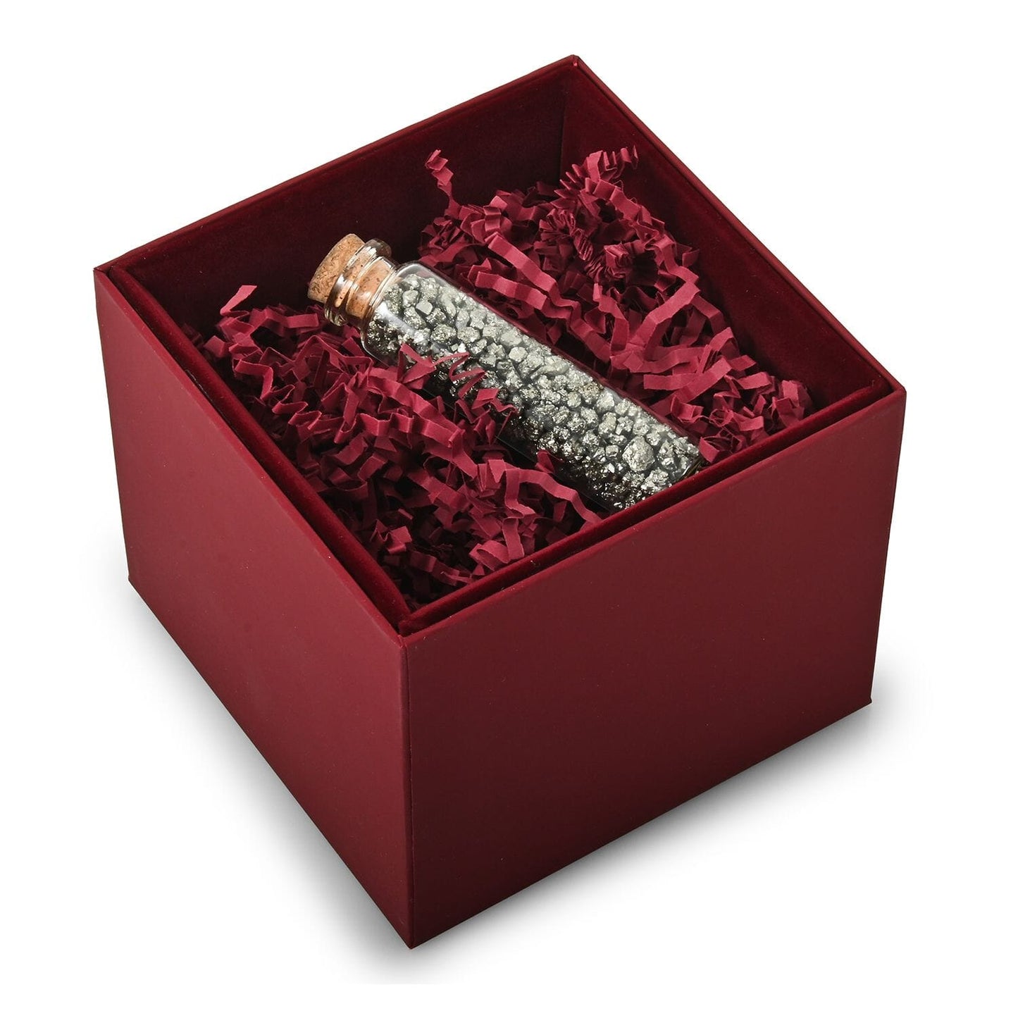 Natural Pyrite Gemstone Bottle – Elegance in Every Drop