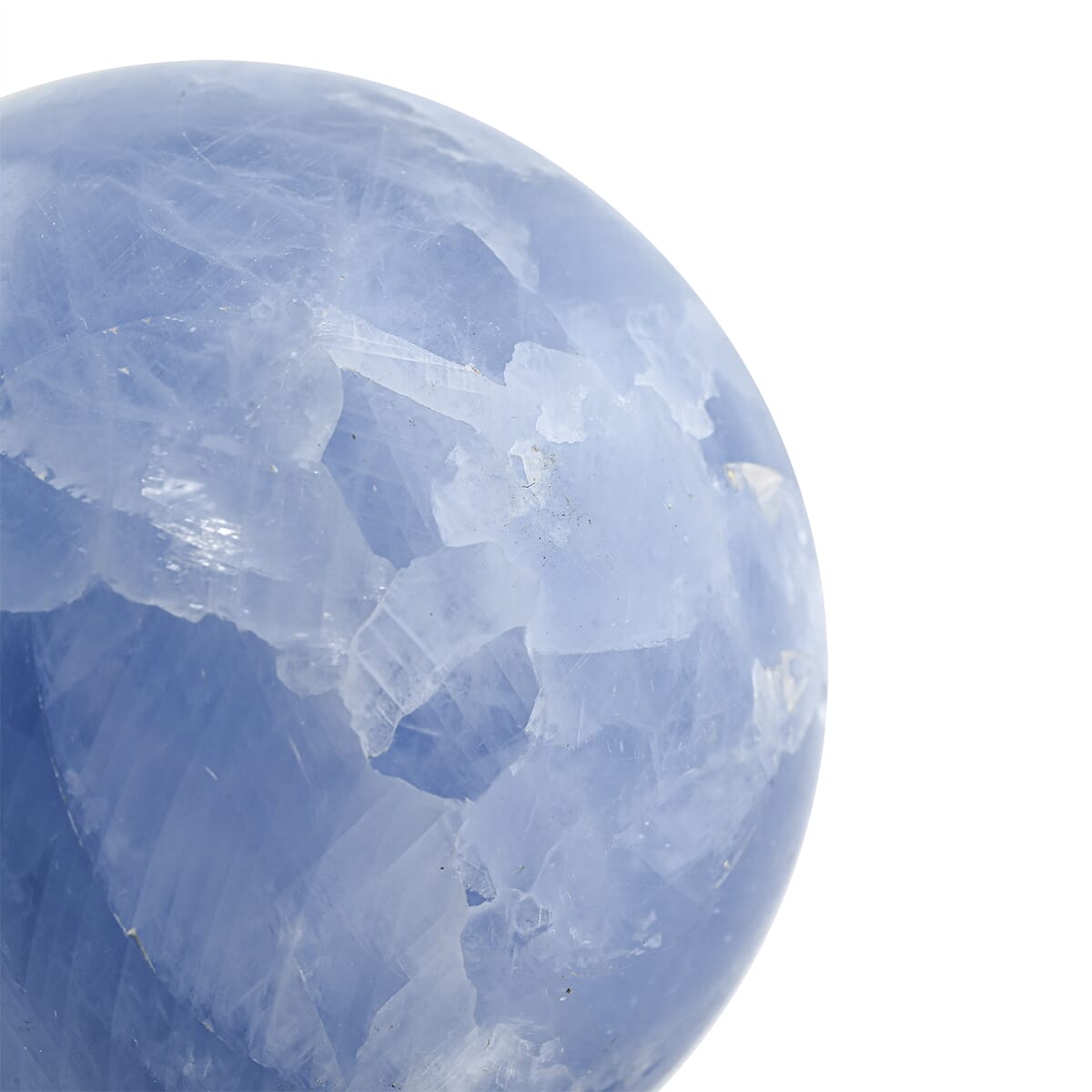Natural Calcite Blue Sphere โ Add Elegance and Tranquility to Any Room