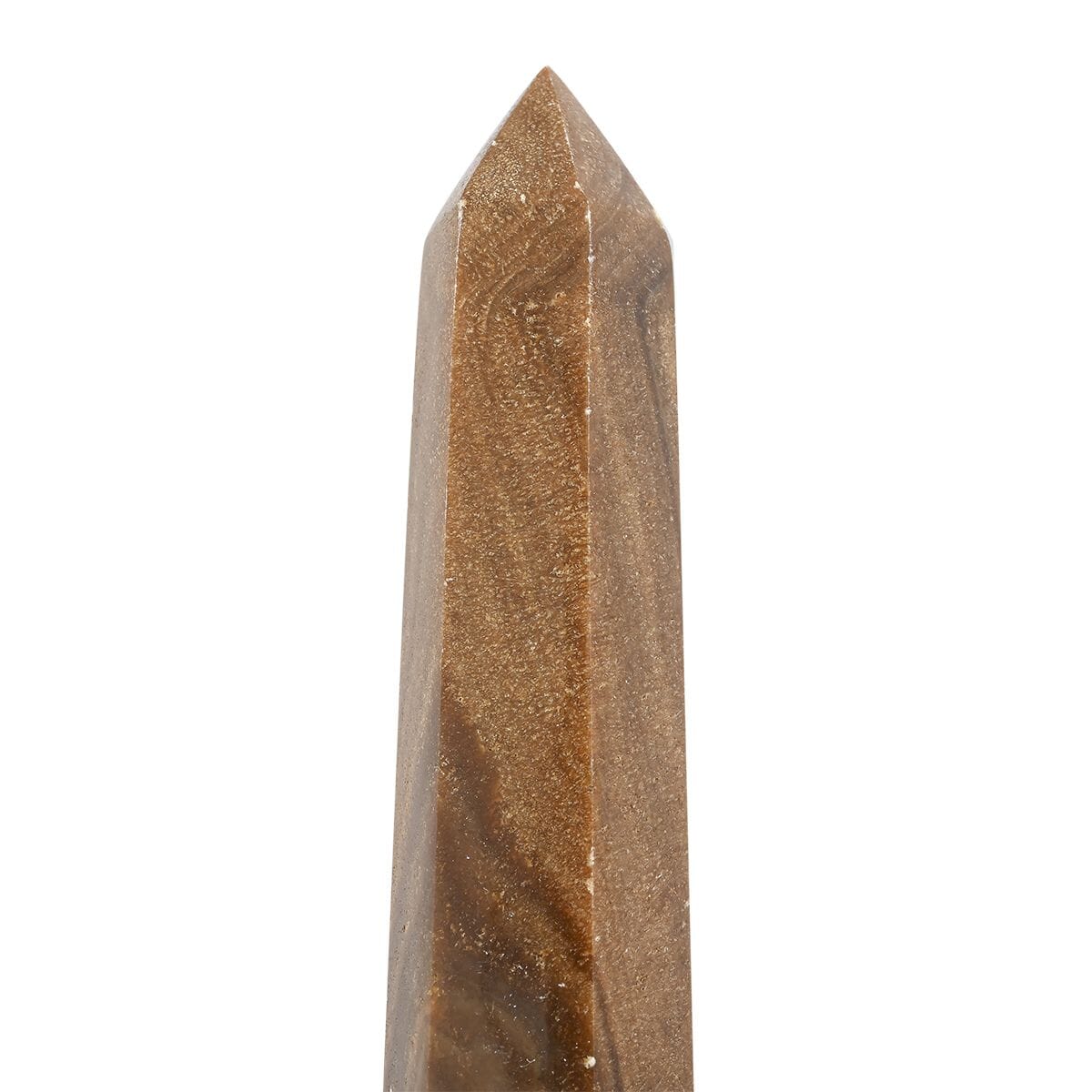 Brown Calcite Prism Tower β A Piece for Energy and Elegance