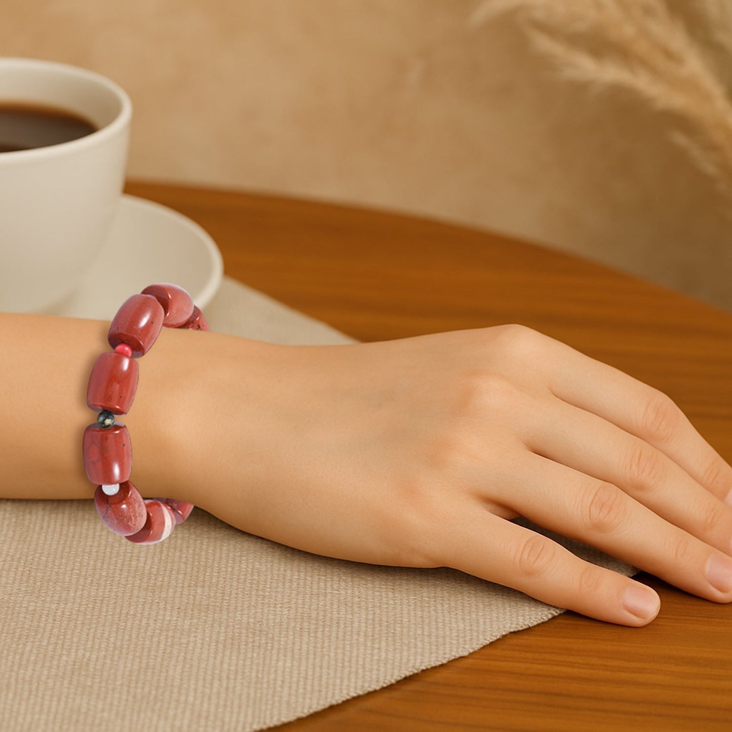 Red Jasper & Multi Gemstone Bracelet – For Overthinking & Self-Doubt