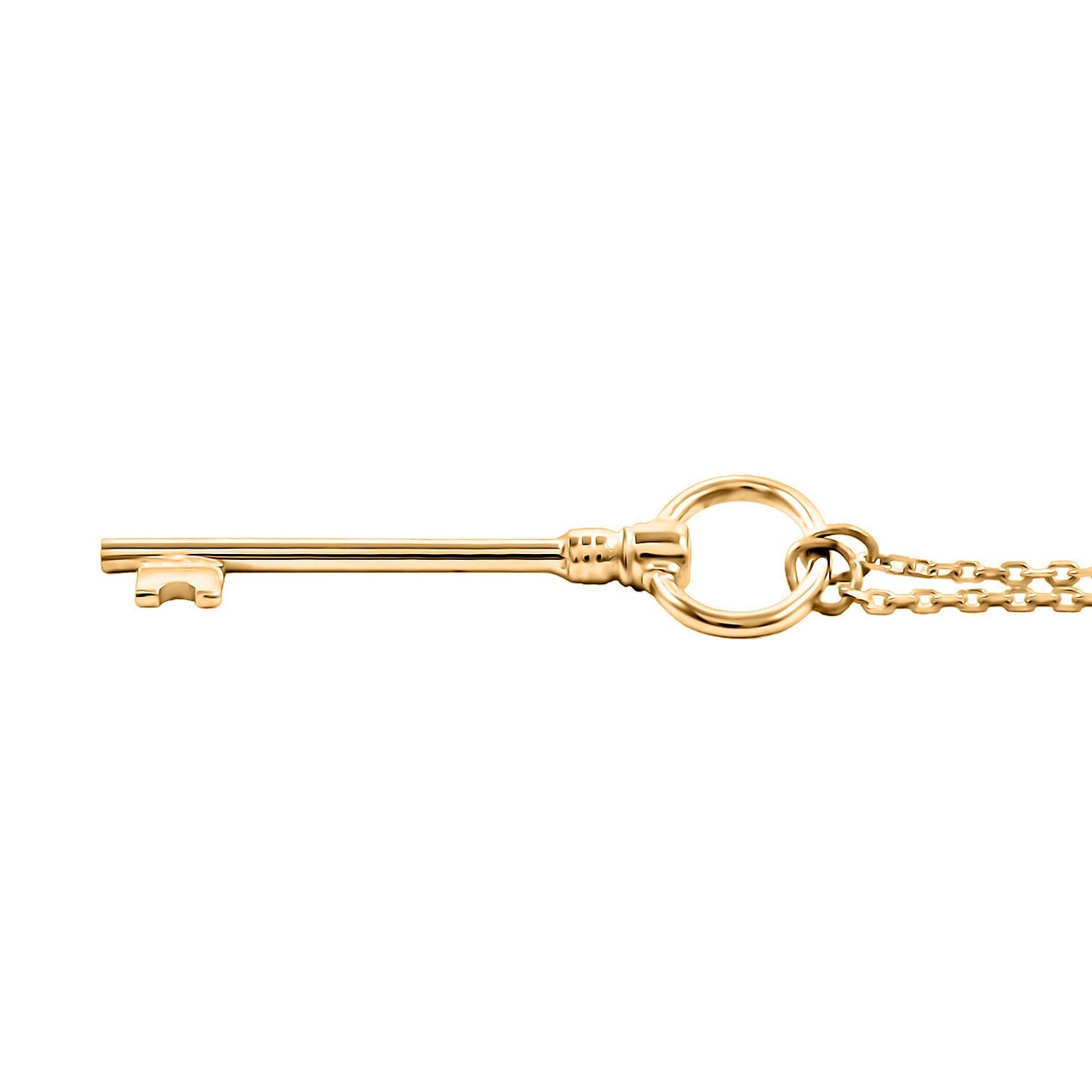10K Yellow Gold Golden Key Necklace – Unlock the Beauty Within