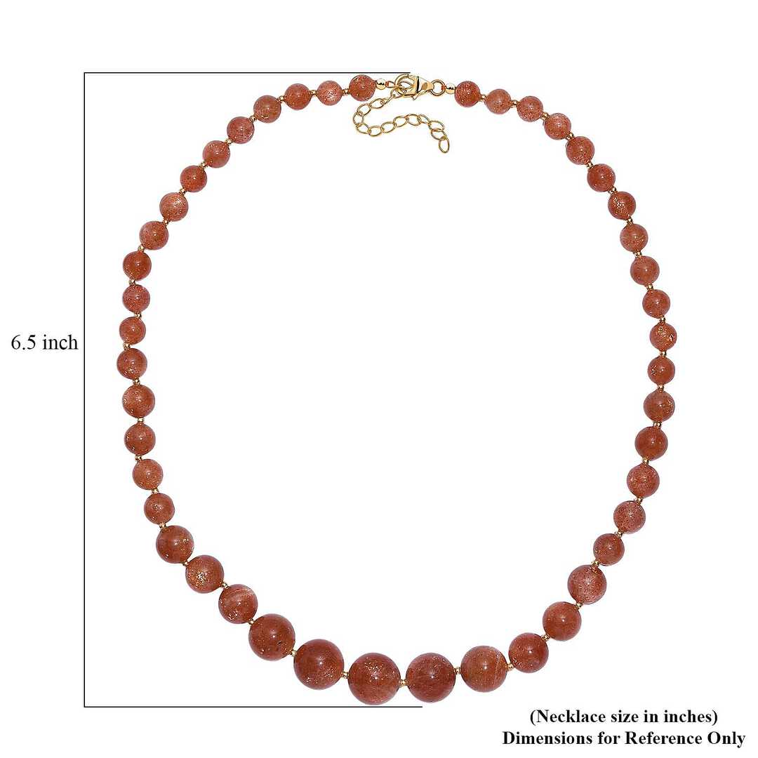 Sunstone Beaded Necklace
