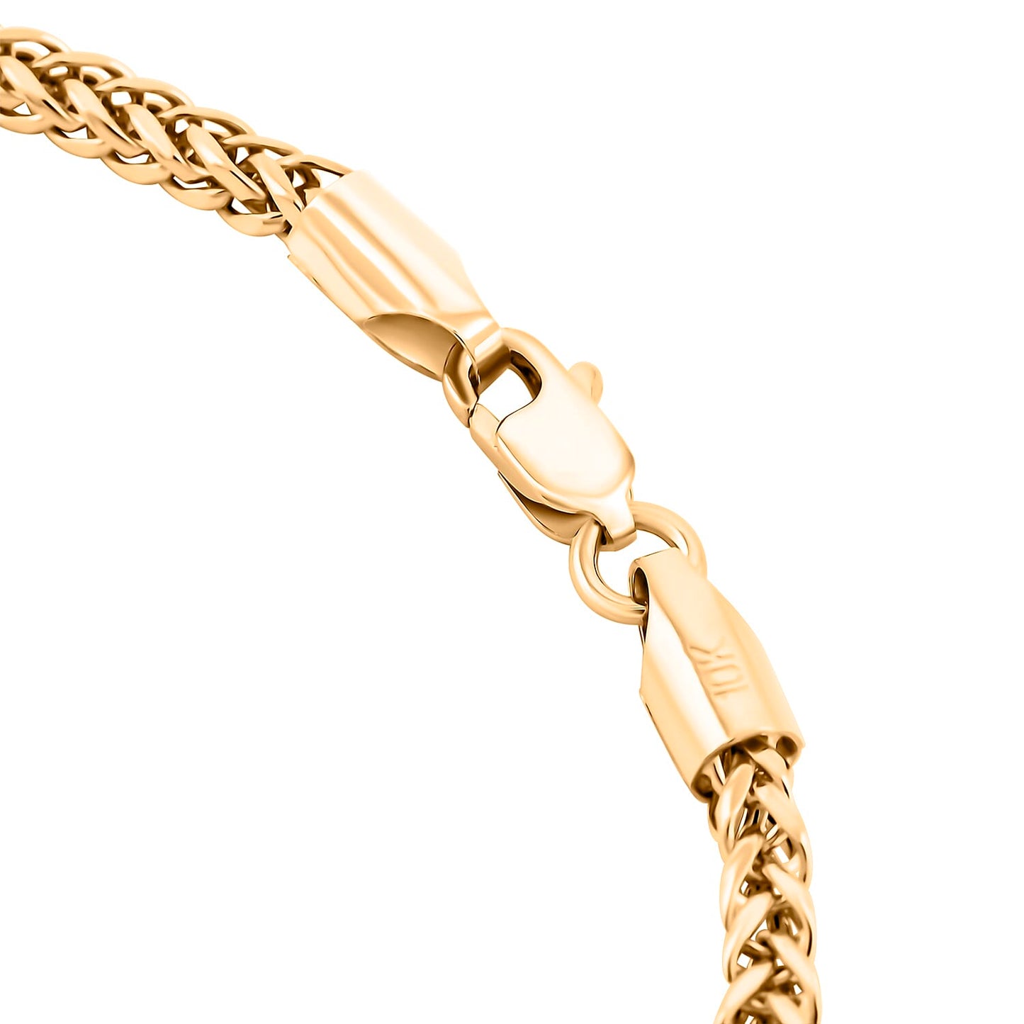 10K Yellow Gold Bracelet – Refined Strength in a Golden Weave
