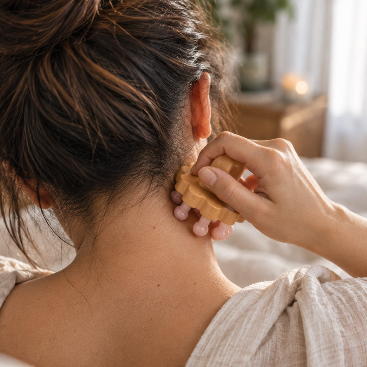 Rose Quartz Scalp Massager β Self-Care Relaxation Tool