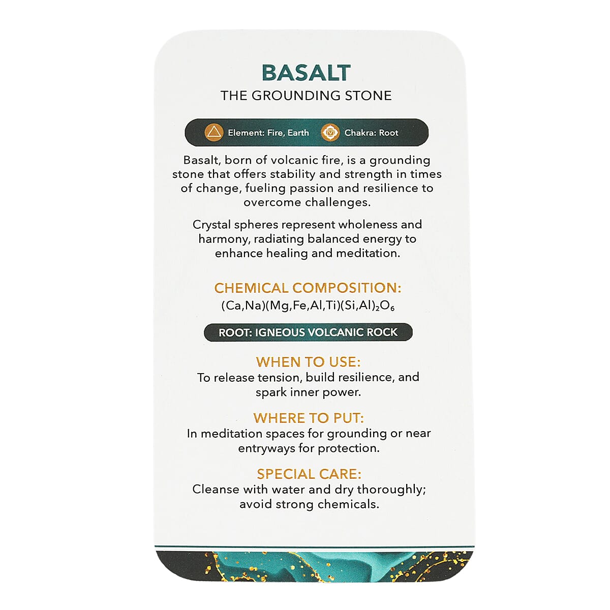 Basalt Sphere - Medium for Grounding and Protection