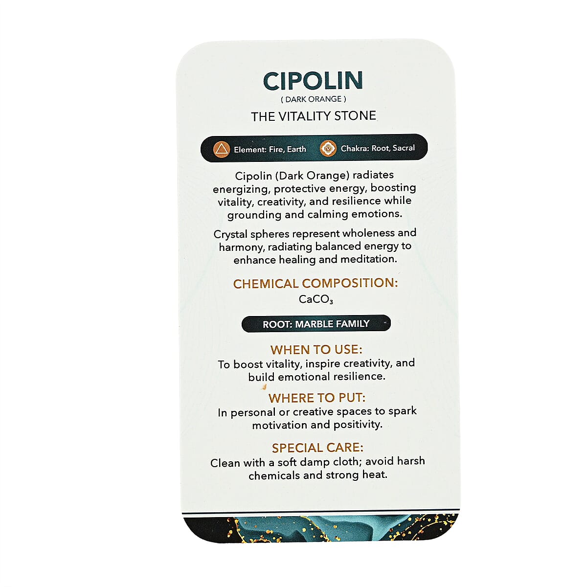 Cipolin Dark Orange Sphere – Bold Energy and Grounded Warmth