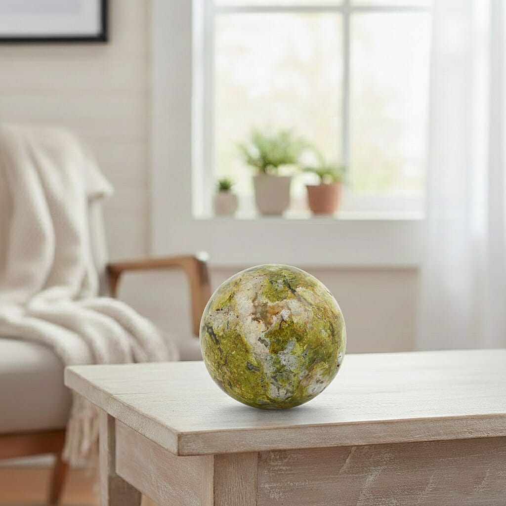 Green Opal Sphere β Heart-Centered Energy and Renewal