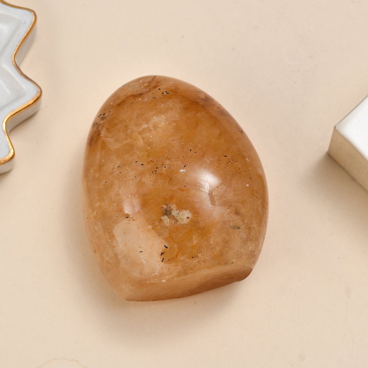 Hematoid Quartz Strength Free Form — Empowerment and Grounding