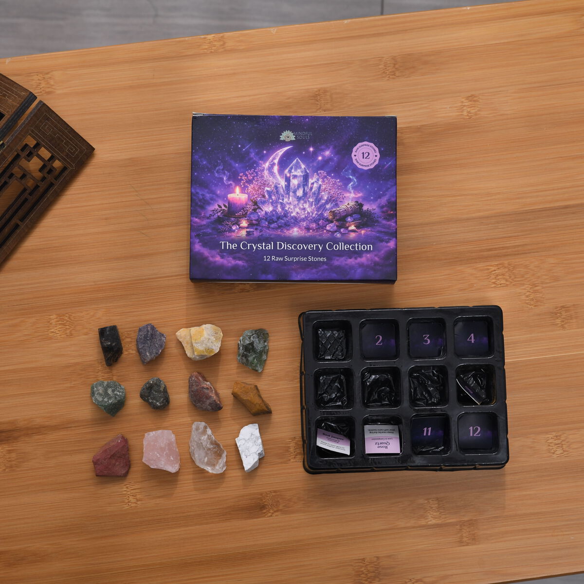 Raw Stone Advent Calendar — 12 Crystal Surprises