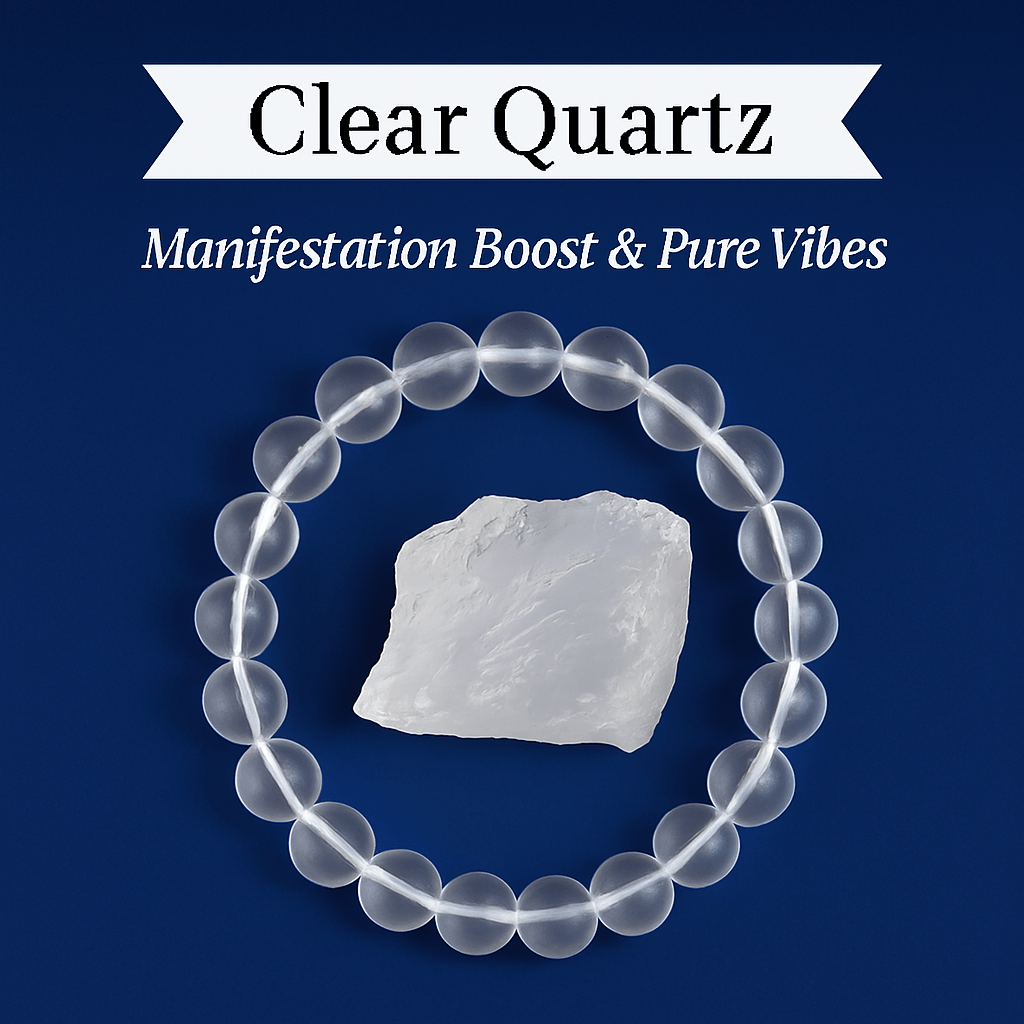 Beads Bracelet & Raw Crystal Set – Double the Energy, Double the Magic