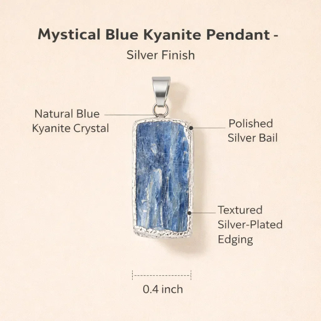 Mystical Blue Kyanite Pendant — Align, Express & Inspire