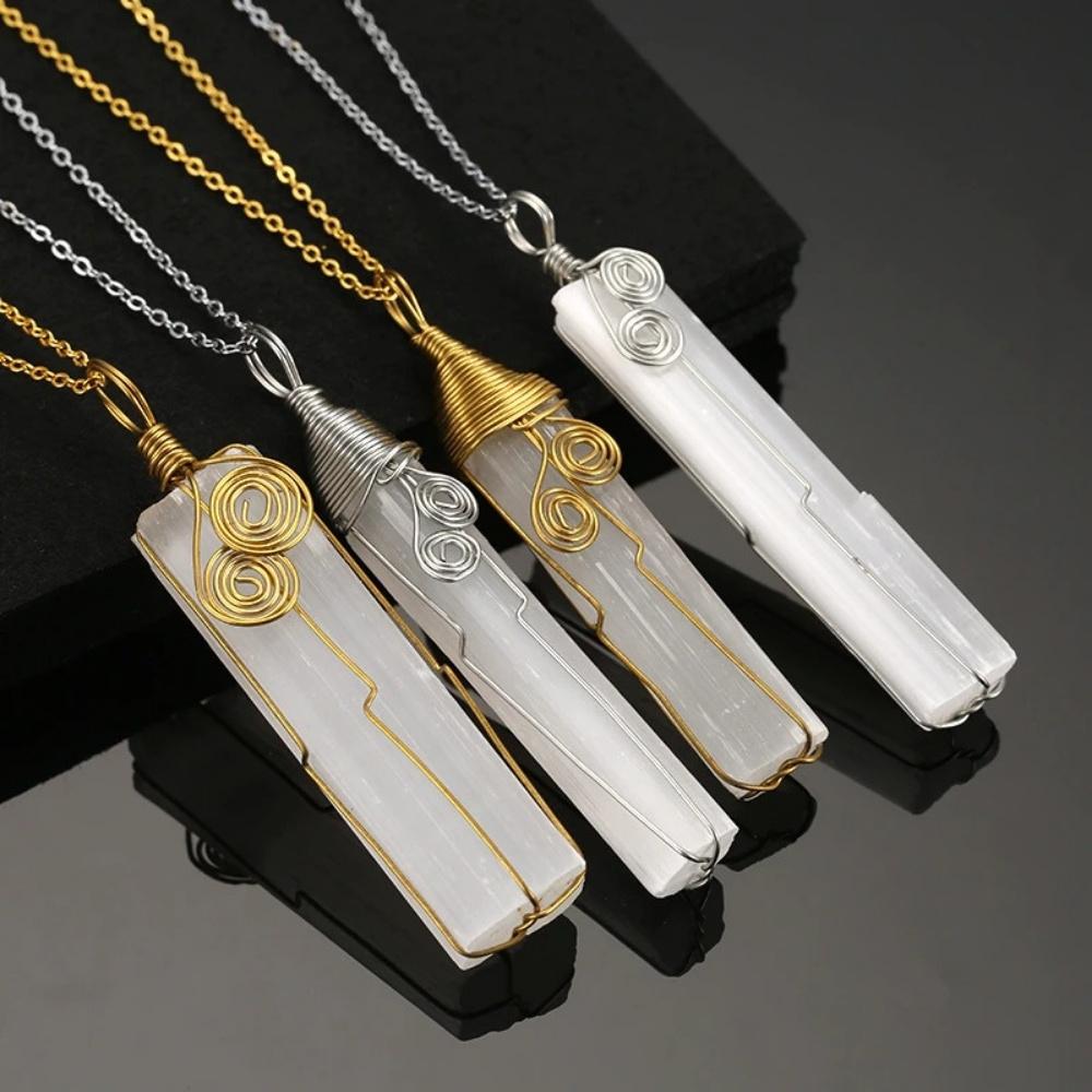 Selenite Crystal Necklaces