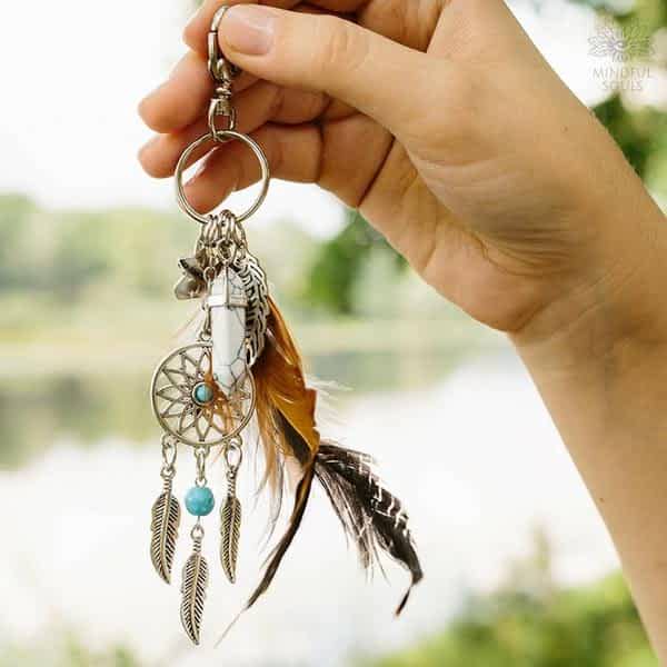Bohemian Dreamcatcher Keychain