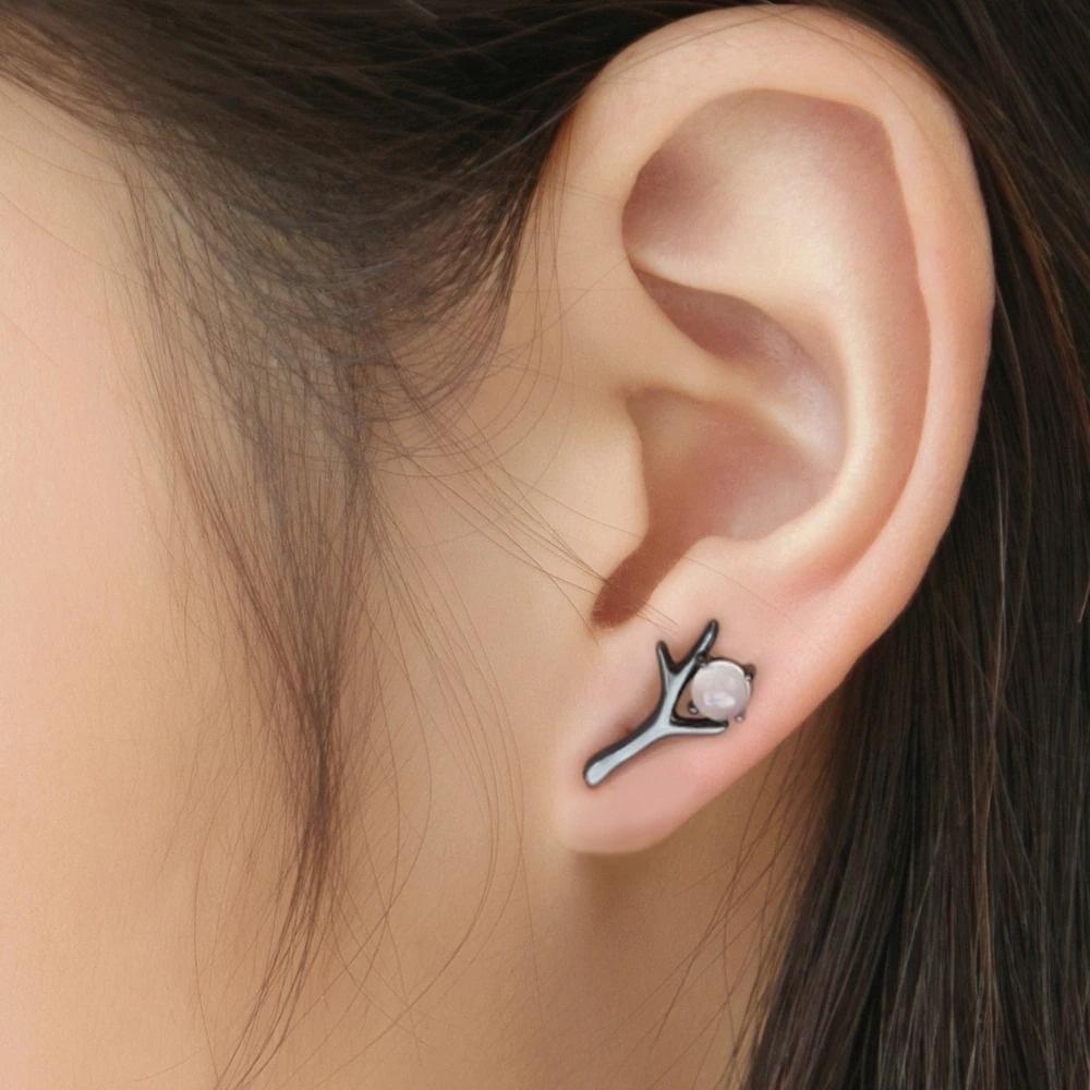 Moonstone Magical Forest Crystal Earrings