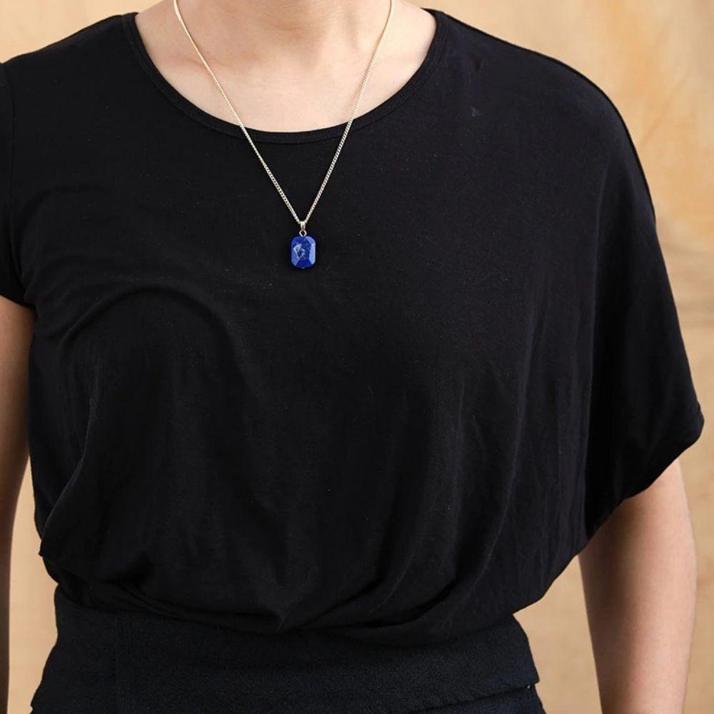 Elegant Lapis Lazuli Crystal Necklace