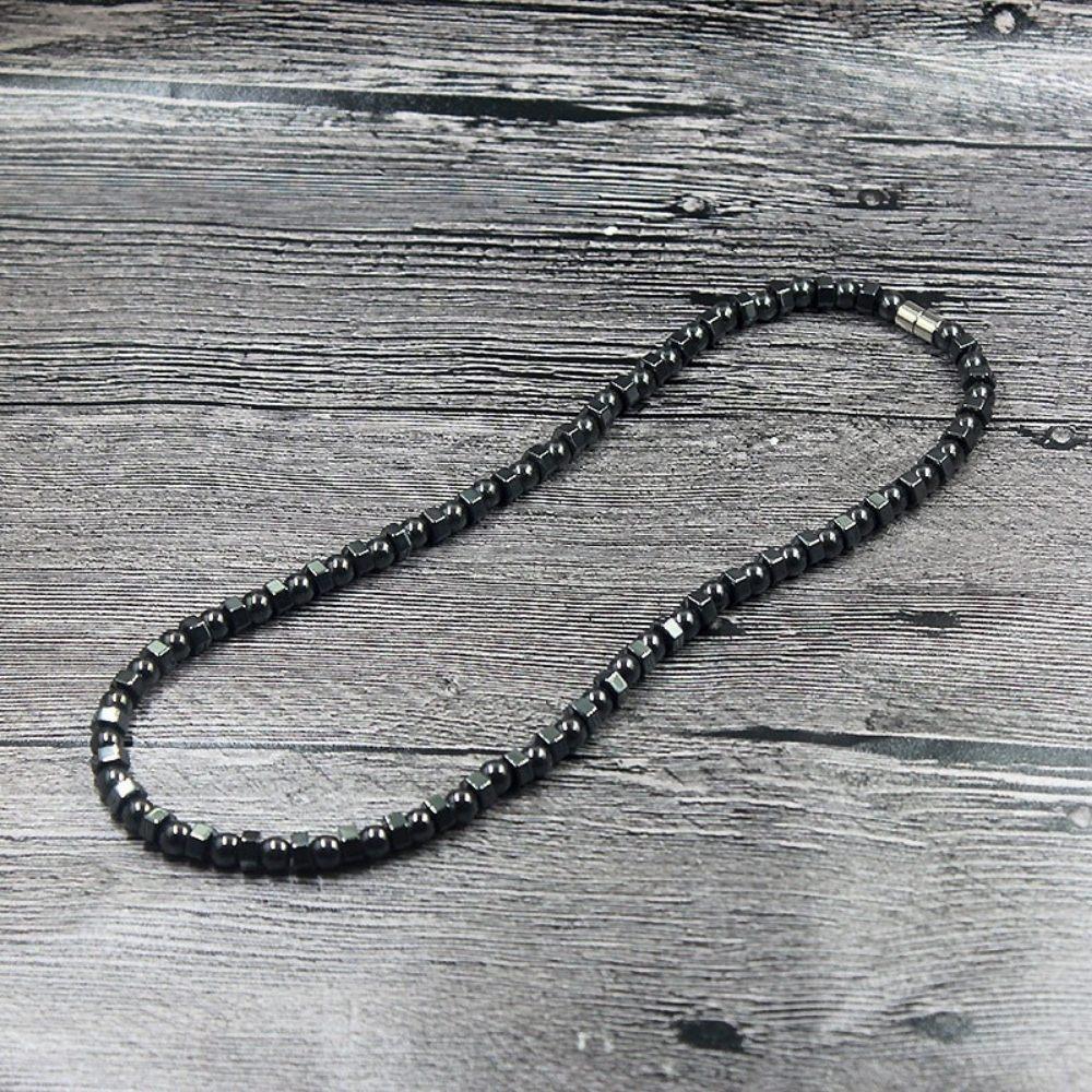 Magnetic Hematite Beaded Energy Necklace