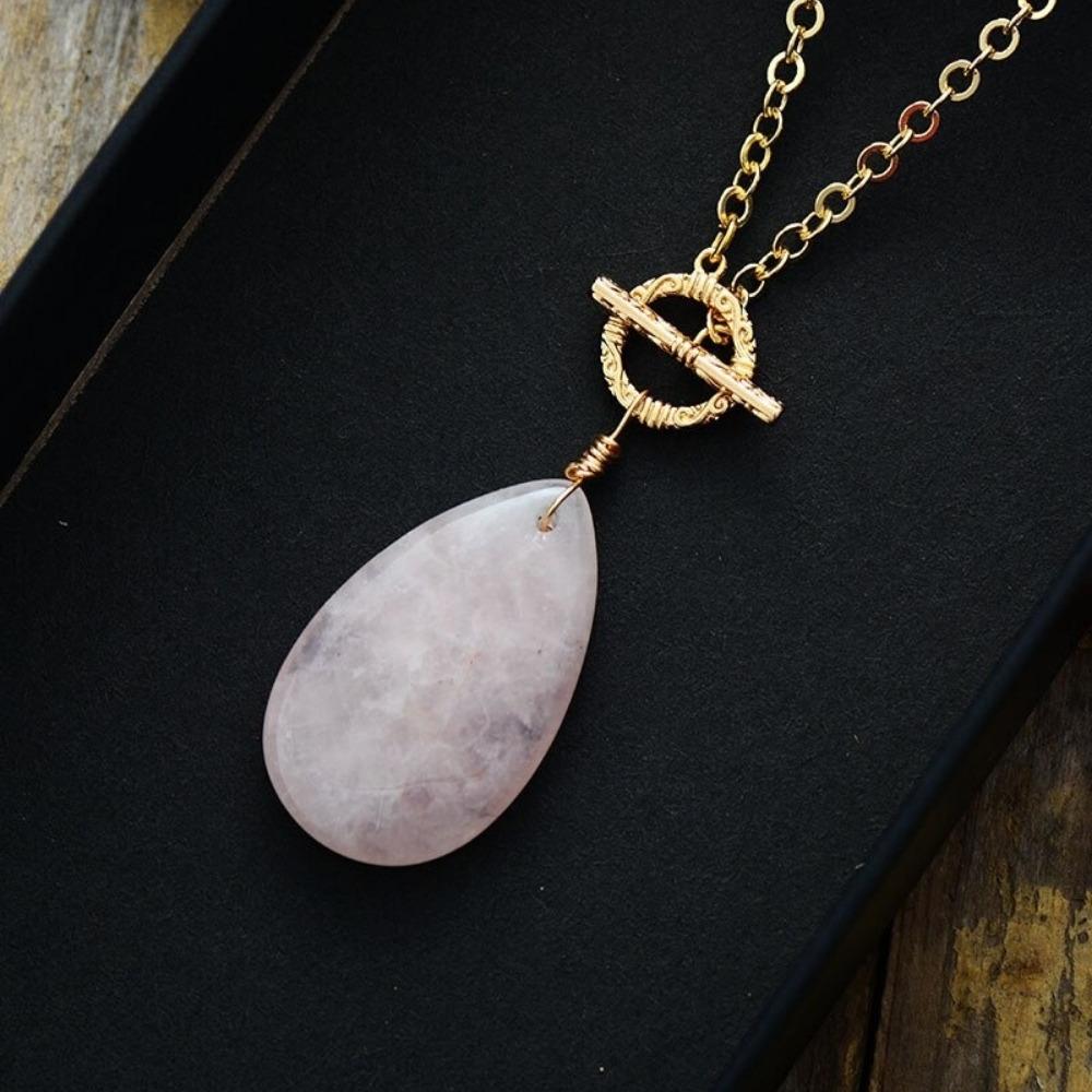 Rose Quartz Crystal Pendant