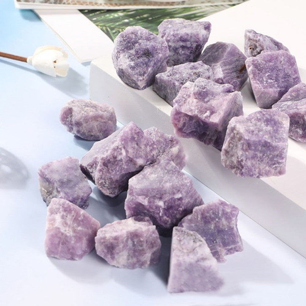 Raw Lepidolite Stones