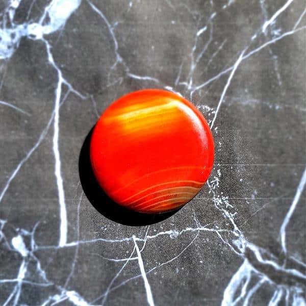 Red Agate Circle Crystal