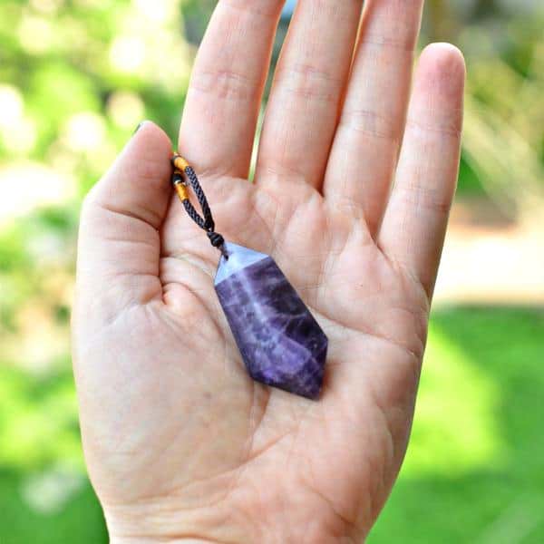 Amethyst Crystal Pendulum Necklace