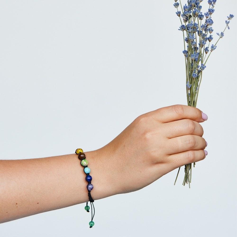 Rainbow Chakra Bead Bracelet