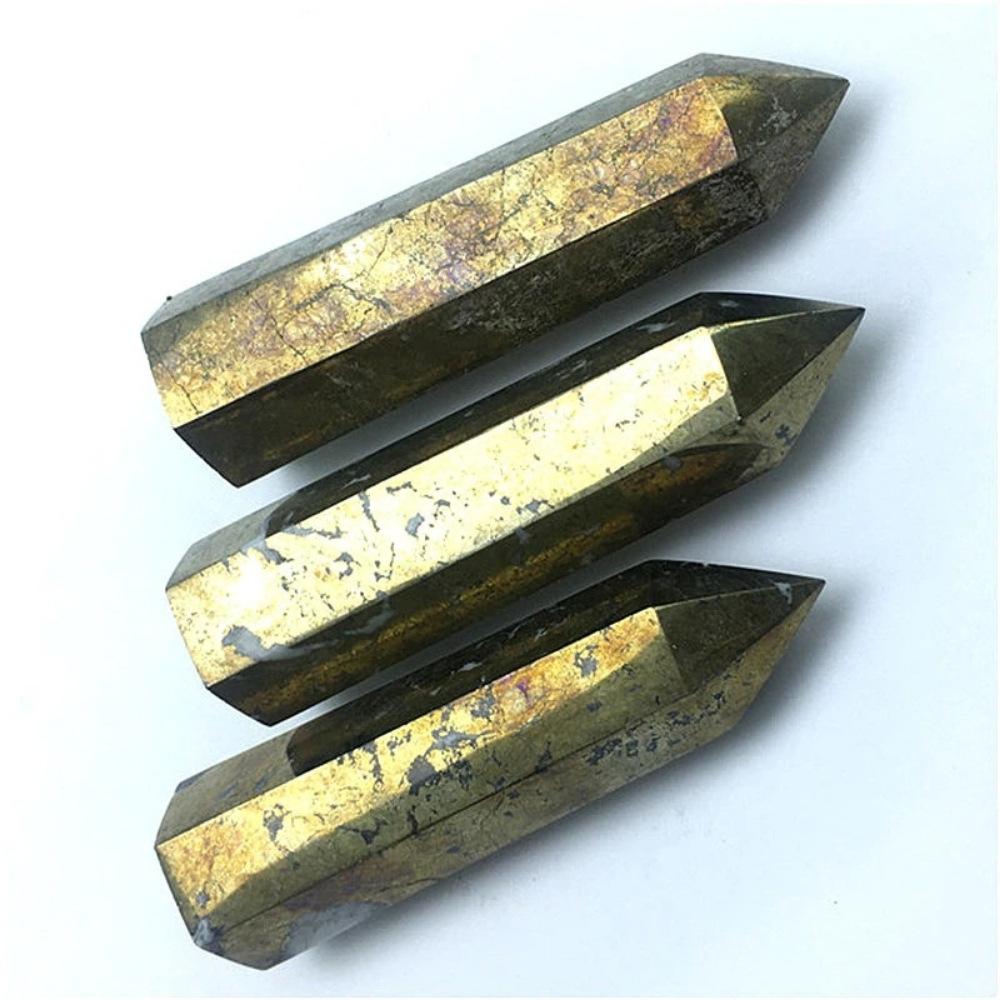Pyrite Crystal Wand