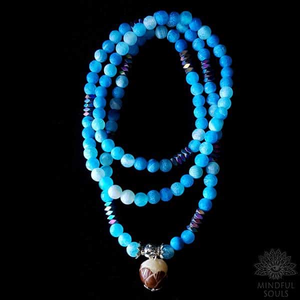 Relaxing Blue Onyx Stone Mala