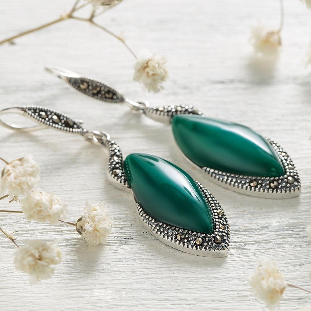 Silver Feminine Charm Earrings