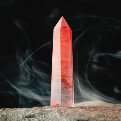 Red Quartz Crystal