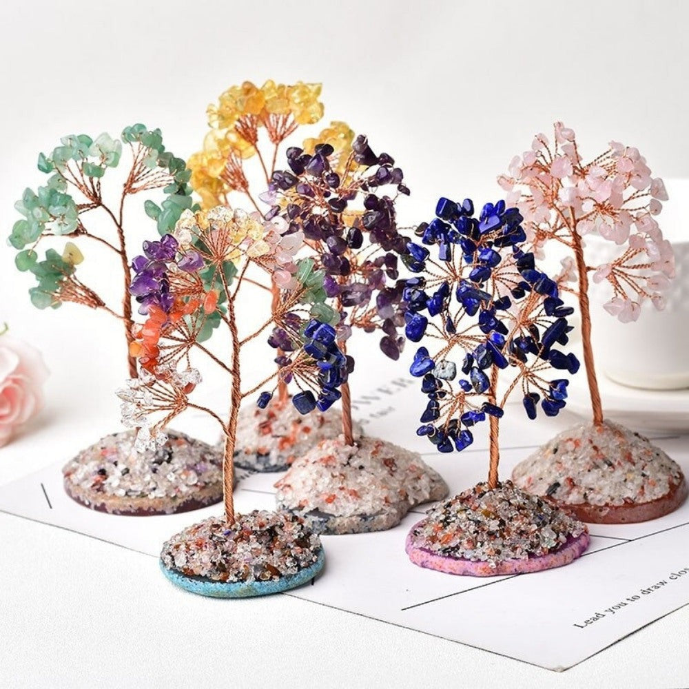 Natural Crystal Tree Of Life Decor
