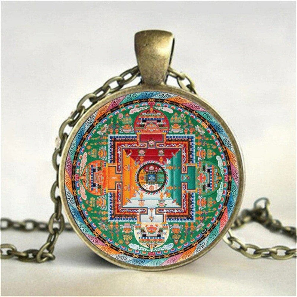 Sacred Mandala Geometry Pendant