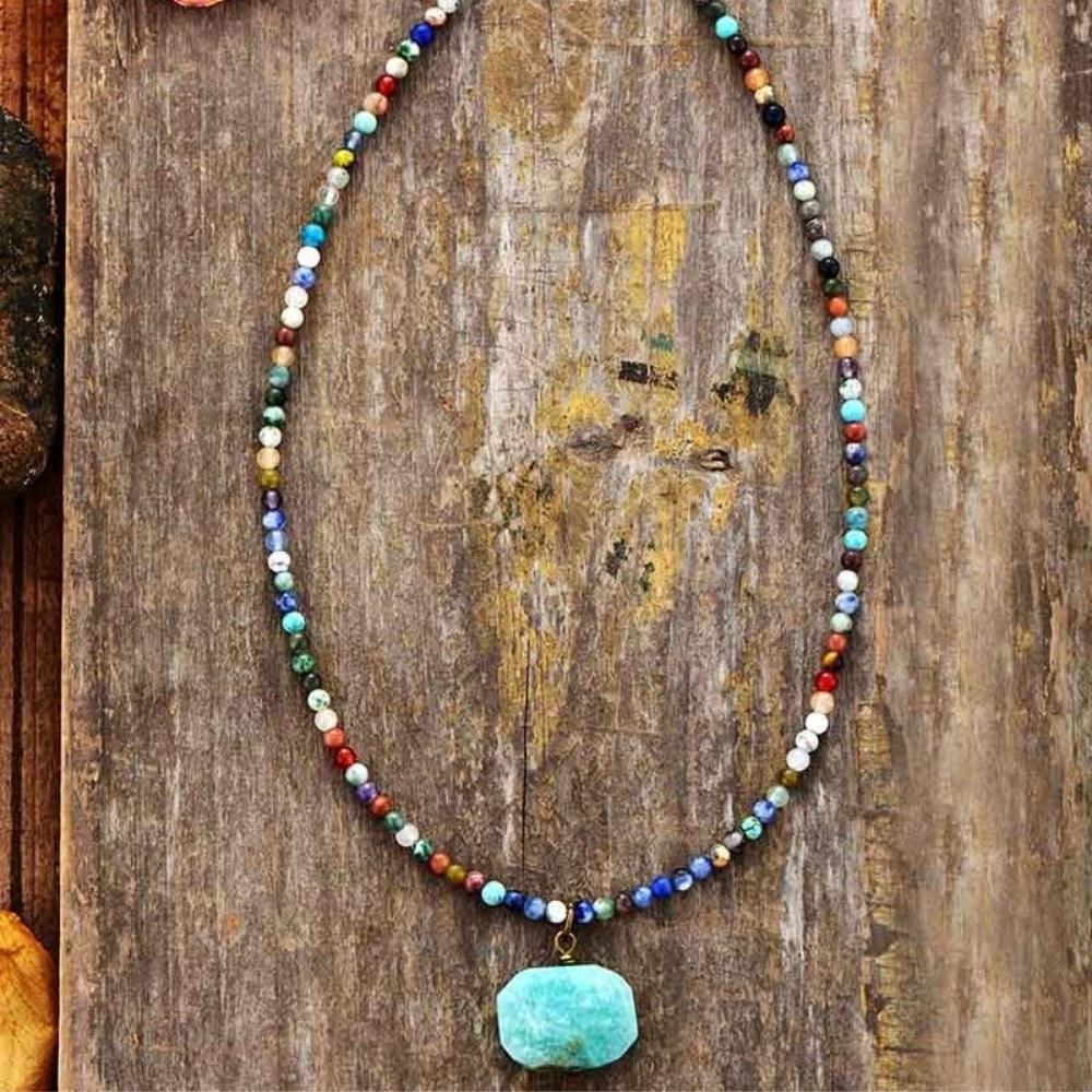 Amazonite Gemstone Choker Necklace