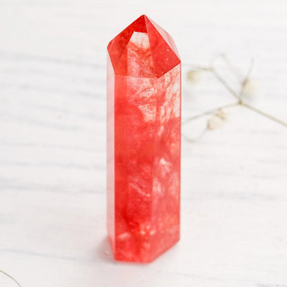 Red Quartz Crystal