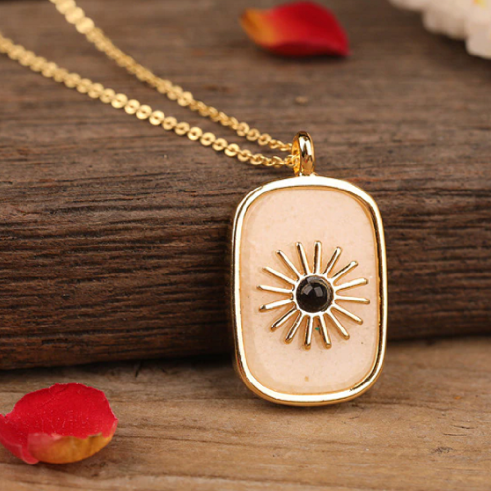 Crystal Sunflower Necklace