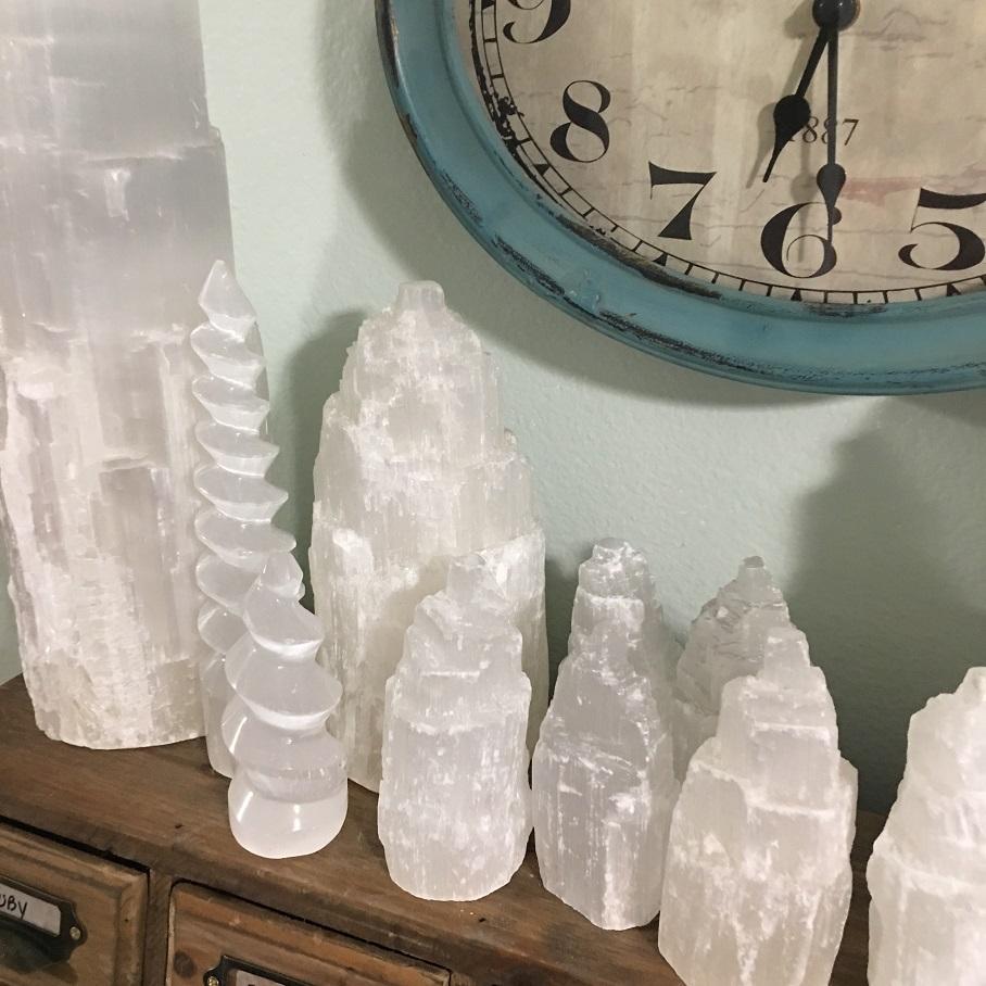 Selenite Peak Tower 4-6"