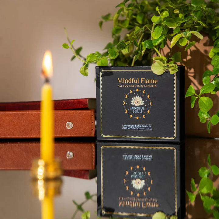 Mindful Flame: Set of 12 meditation candles