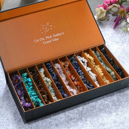 12 bracelets set + 12 necklaces set + FREE Crystal Card Deck