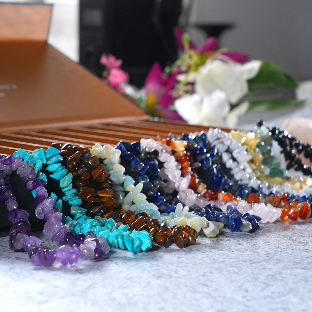 12 bracelets set + 12 necklaces set + FREE Crystal Card Deck