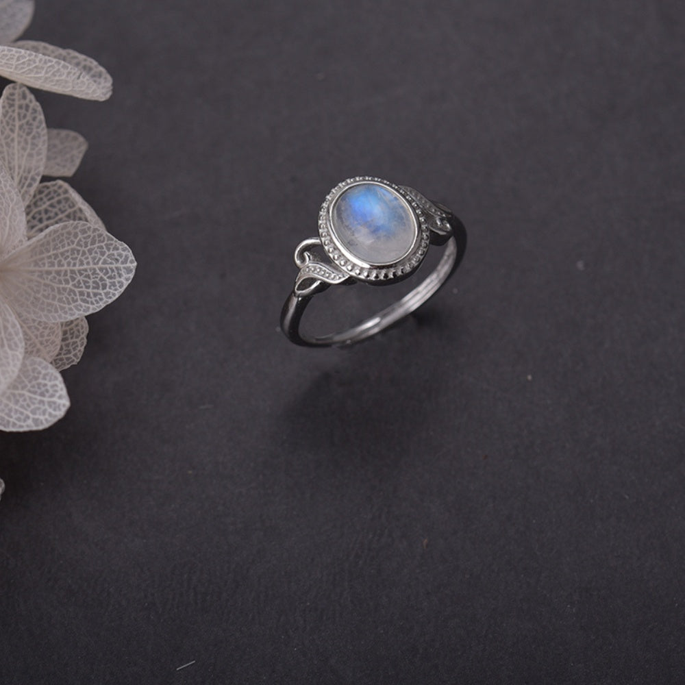 Retro Vibes Moonstone Ring