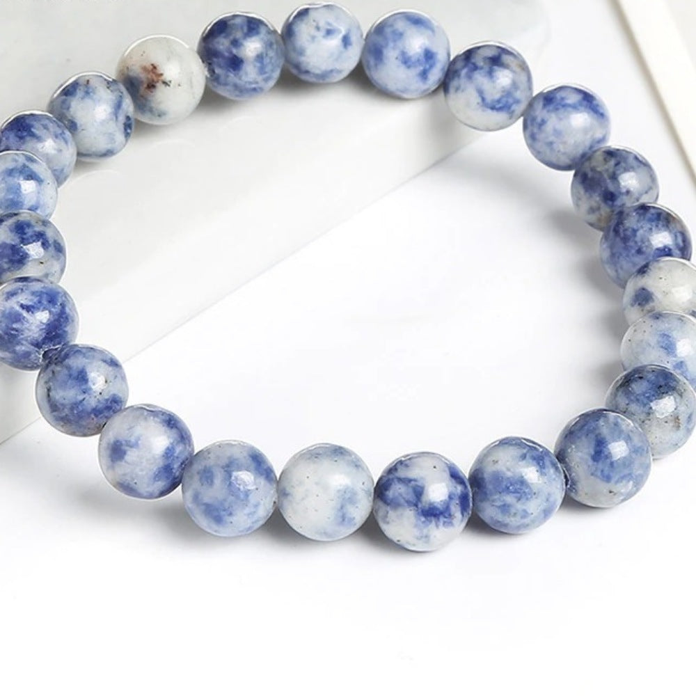 Blue Sodalite Bead Bracelet