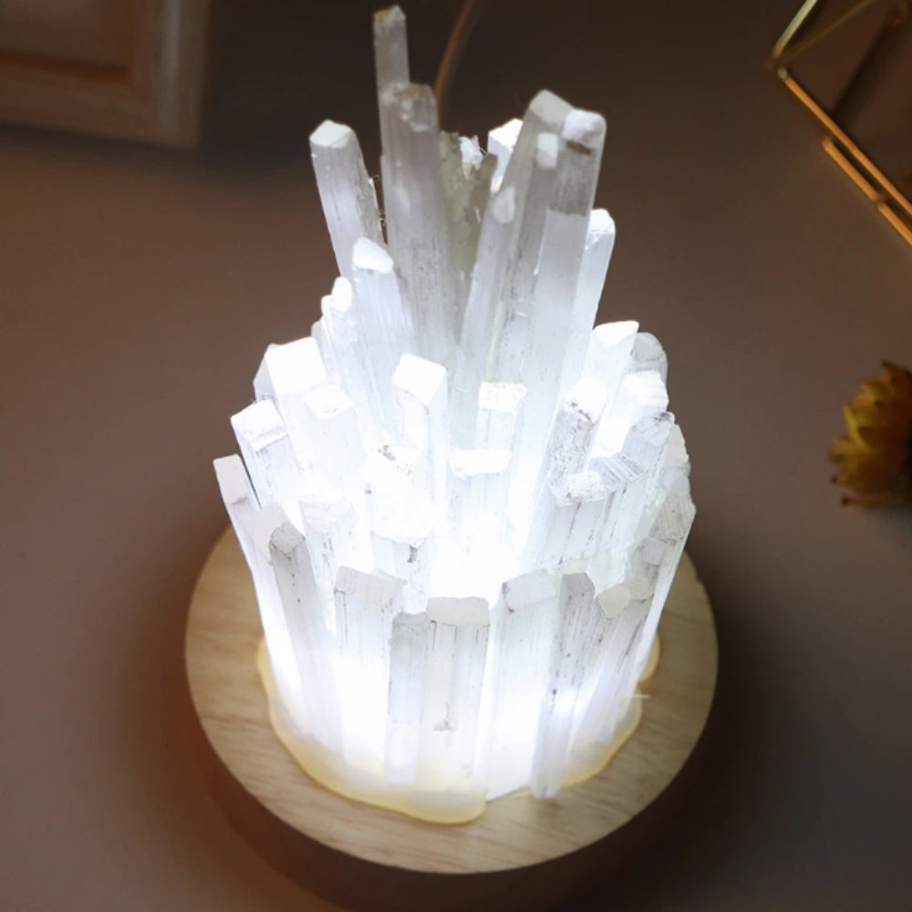 Selenite Sticks Cleansing Crystal Lamp